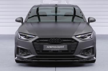 CSR Frontspoiler | Cup-Spoilerlippe mit ABE für Audi A4 B9 (Typ 8W) CSL530-S strukturiert schwarz matt (keine Lackierung erforderlich)