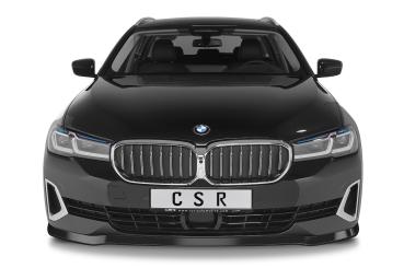 CSR Frontspoiler | Cup-Spoilerlippe mit ABE für BMW 5er (G30/G31) LCI CSL531-G Glossy schwarz Hochglanz (keine Lackierung erforderlich)