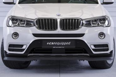 CSR Frontspoiler | Cup-Spoilerlippe mit ABE für BMW X3 (F25) LCI CSL532-G Glossy schwarz Hochglanz (keine Lackierung erforderlich)