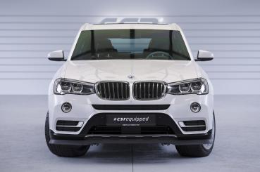 CSR Frontspoiler | Cup-Spoilerlippe mit ABE für BMW X3 (F25) LCI CSL532-G Glossy schwarz Hochglanz (keine Lackierung erforderlich)