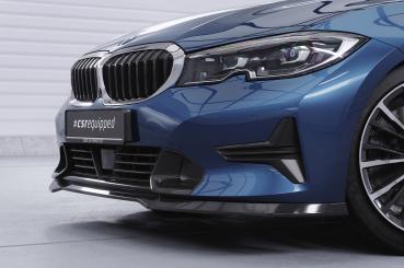 CSR Frontspoiler | Cup-Spoilerlippe mit ABE für BMW 3er (G20/G21) Limousine und Touring CSL534-C Carbon Look Hochglanz (keine Lackierung erforderlich)