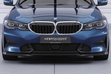 CSR Frontspoiler | Cup-Spoilerlippe mit ABE für BMW 3er (G20/G21) Limousine und Touring CSL534-C Carbon Look Hochglanz (keine Lackierung erforderlich)