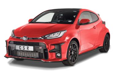 CSR Frontspoiler | Cup-Spoilerlippe mit ABE für Toyota GR Yaris (XP21) CSL535-S strukturiert schwarz matt (keine Lackierung erforderlich)