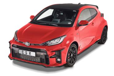 CSR Frontspoiler | Cup-Spoilerlippe mit ABE für Toyota GR Yaris (XP21) CSL535-S strukturiert schwarz matt (keine Lackierung erforderlich)