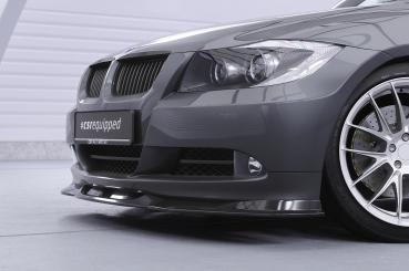 CSR Frontspoiler | Cup-Spoilerlippe mit ABE für BMW 3er (E90/E91) Limousine und Touring CSL536-C Carbon Look Hochglanz (keine Lackierung erforderlich)