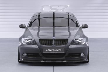 CSR Frontspoiler | Cup-Spoilerlippe mit ABE für BMW 3er (E90/E91) Limousine und Touring CSL536-C Carbon Look Hochglanz (keine Lackierung erforderlich)