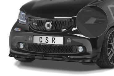 CSR Frontspoiler | Cup-Spoilerlippe mit ABE für Smart fortwo 453 Brabus CSL542-S strukturiert schwarz matt (keine Lackierung erforderlich)