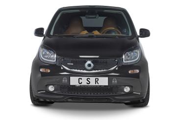 CSR Frontspoiler | Cup-Spoilerlippe mit ABE für Smart fortwo 453 Brabus CSL542-G Glossy schwarz Hochglanz (keine Lackierung erforderlich)