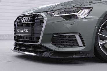 CSR Frontspoiler | Cup-Spoilerlippe mit ABE für Audi A6 C8 (Typ 4K/F2) CSL543-S strukturiert schwarz matt (keine Lackierung erforderlich)