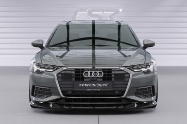 CSR Frontspoiler | Cup-Spoilerlippe mit ABE für Audi A6 C8 (Typ 4K/F2) CSL543-S strukturiert schwarz matt (keine Lackierung erforderlich)