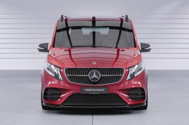 CSR Frontspoiler | Cup-Spoilerlippe mit ABE für Mercedes-Benz V-Klasse 447 AMG-Line CSL545-G Glossy schwarz Hochglanz (keine Lackierung erforderlich)