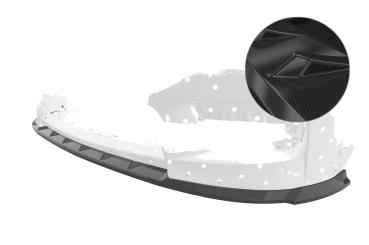 CSR Frontspoiler | Cup-Spoilerlippe mit ABE für BMW X1 E84 M-Paket CSL547-C Carbon Look Hochglanz (keine Lackierung erforderlich)