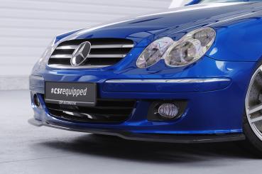 CSR Frontspoiler | Cup-Spoilerlippe mit ABE für Mercedes-Benz CLK A209 / C209 CSL550-S strukturiert schwarz matt (keine Lackierung erforderlich)