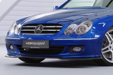 CSR Frontspoiler | Cup-Spoilerlippe mit ABE für Mercedes-Benz CLK A209 / C209 CSL550-S strukturiert schwarz matt (keine Lackierung erforderlich)