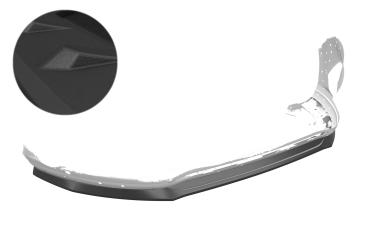 CSR Frontspoiler | Cup-Spoilerlippe mit ABE für Ford S-Max MK2 CSL551-S strukturiert schwarz matt (keine Lackierung erforderlich)