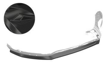 CSR Frontspoiler | Cup-Spoilerlippe mit ABE für Ford S-Max MK2 CSL551-C Carbon Look Hochglanz (keine Lackierung erforderlich)