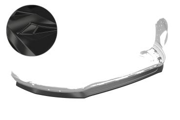 CSR Frontspoiler | Cup-Spoilerlippe mit ABE für Ford S-Max MK2 CSL551-G Glossy schwarz Hochglanz (keine Lackierung erforderlich)