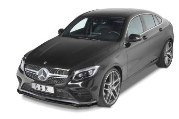 CSR Frontspoiler | Cup-Spoilerlippe mit ABE für Mercedes-Benz GLC (X253/C253) AMG-Line CSL552-G Glossy schwarz Hochglanz (keine Lackierung erforderlich)