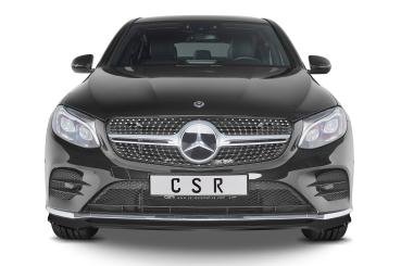 CSR Frontspoiler | Cup-Spoilerlippe mit ABE für Mercedes-Benz GLC (X253/C253) AMG-Line CSL552-G Glossy schwarz Hochglanz (keine Lackierung erforderlich)