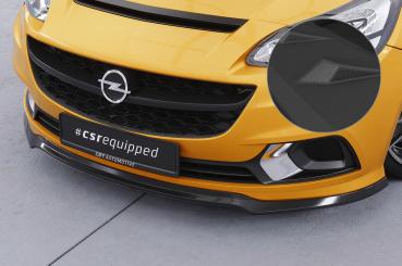 CSR Frontspoiler | Cup-Spoilerlippe mit ABE für Opel Corsa E OPC / GSi CSL554-S strukturiert schwarz matt (keine Lackierung erforderlich)