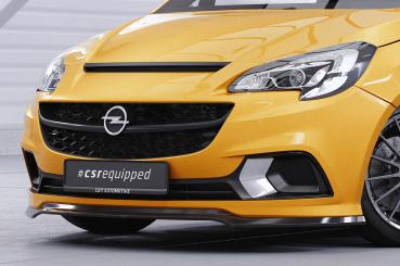 CSR Frontspoiler | Cup-Spoilerlippe mit ABE für Opel Corsa E OPC / GSi CSL554-S strukturiert schwarz matt (keine Lackierung erforderlich)