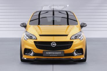 CSR Frontspoiler | Cup-Spoilerlippe mit ABE für Opel Corsa E OPC / GSi CSL554-S strukturiert schwarz matt (keine Lackierung erforderlich)