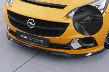 CSR Frontspoiler | Cup-Spoilerlippe mit ABE für Opel Corsa E OPC / GSi CSL554-G Glossy schwarz Hochglanz (keine Lackierung erforderlich)