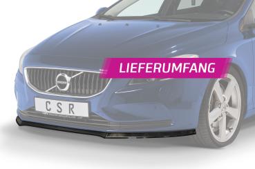 CSR Frontspoiler | Cup-Spoilerlippe mit ABE für Volvo V40 CSL556-G Glossy schwarz Hochglanz (keine Lackierung erforderlich)