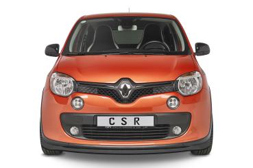 CSR Frontspoiler | Cup-Spoilerlippe mit ABE für Renault Twingo 3 GT CSL559-G Glossy schwarz Hochglanz (keine Lackierung erforderlich)