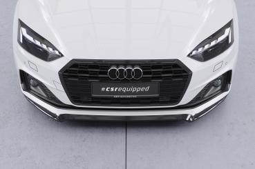 CSR Frontspoiler | Cup-Spoilerlippe mit ABE für Audi A5 F5  Basis / Advanced CSL562-S strukturiert schwarz matt (keine Lackierung erforderlich)
