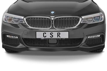 CSR Frontspoiler | Cup-Spoilerlippe mit ABE für BMW 5er G30/G31 M-Paket CSL564-C Carbon Look Hochglanz (keine Lackierung erforderlich)