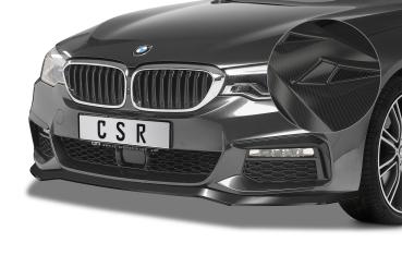 CSR Frontspoiler | Cup-Spoilerlippe mit ABE für BMW 5er G30/G31 M-Paket CSL564-C Carbon Look Hochglanz (keine Lackierung erforderlich)