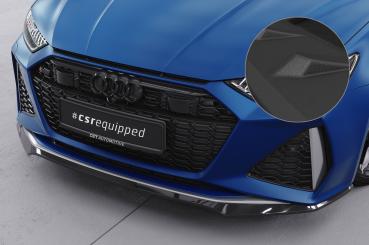 CSR Frontspoiler | Cup-Spoilerlippe mit ABE für Audi RS6 C8 / RS7 C8 (4K) CSL566-S strukturiert schwarz matt (keine Lackierung erforderlich)