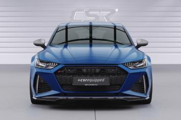CSR Frontspoiler | Cup-Spoilerlippe mit ABE für Audi RS6 C8 / RS7 C8 (4K) CSL566-C Carbon Look Hochglanz (keine Lackierung erforderlich)
