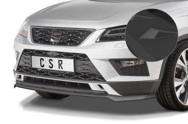 CSR Frontspoiler | Cup-Spoilerlippe mit ABE für Seat Ateca (Typ 5FP, KH7) CSL567-S strukturiert schwarz matt (keine Lackierung erforderlich)