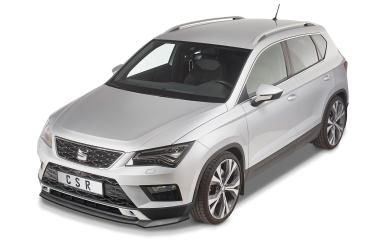 CSR Frontspoiler | Cup-Spoilerlippe mit ABE für Seat Ateca (Typ 5FP, KH7) CSL567-G Glossy schwarz Hochglanz (keine Lackierung erforderlich)