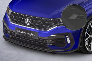 CSR Frontspoiler | Cup-Spoilerlippe mit ABE für VW T-Roc (A1) R CSL568-S strukturiert schwarz matt (keine Lackierung erforderlich)