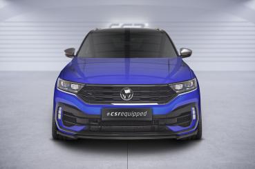 CSR Frontspoiler | Cup-Spoilerlippe mit ABE für VW T-Roc (A1) R CSL568-C Carbon Look Hochglanz (keine Lackierung erforderlich)