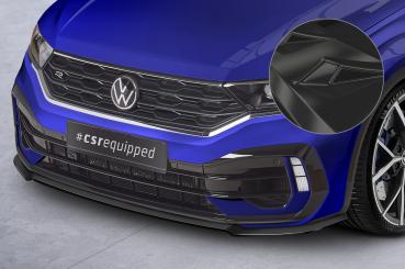 CSR Frontspoiler | Cup-Spoilerlippe mit ABE für VW T-Roc (A1) R CSL568-G Glossy schwarz Hochglanz (keine Lackierung erforderlich)