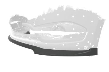 CSR Frontspoiler | Cup-Spoilerlippe mit ABE für Mercedes-Benz Citan W415 CSL569-S strukturiert schwarz matt (keine Lackierung erforderlich)
