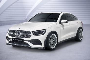CSR Frontspoiler | Cup-Spoilerlippe mit ABE für Mercedes-Benz GLC (C253/X253) AMG-Line CSL573-S strukturiert schwarz matt (keine Lackierung erforderlich)