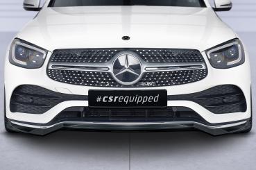 CSR Frontspoiler | Cup-Spoilerlippe mit ABE für Mercedes-Benz GLC (C253/X253) AMG-Line CSL573-S strukturiert schwarz matt (keine Lackierung erforderlich)