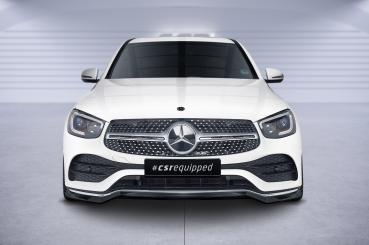 CSR Frontspoiler | Cup-Spoilerlippe mit ABE für Mercedes-Benz GLC (C253/X253) AMG-Line CSL573-S strukturiert schwarz matt (keine Lackierung erforderlich)