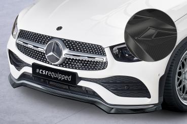 CSR Frontspoiler | Cup-Spoilerlippe mit ABE für Mercedes-Benz GLC (C253/X253) AMG-Line CSL573-C Carbon Look Hochglanz (keine Lackierung erforderlich)