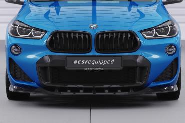 CSR Frontspoiler | Cup-Spoilerlippe mit ABE für BMW X2 F39 M-Paket CSL574-L Lackierung erforderlich (unlackiert roh)