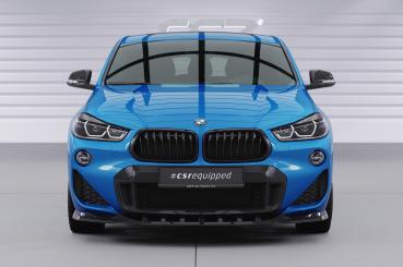 CSR Frontspoiler | Cup-Spoilerlippe mit ABE für BMW X2 F39 M-Paket CSL574-L Lackierung erforderlich (unlackiert roh)