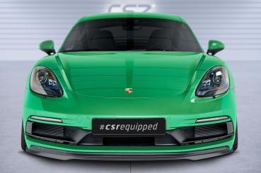 CSR Frontspoiler | Cup-Spoilerlippe mit ABE für Porsche 718 Cayman/Boxster GTS 4.0 (982) CSL575-L Lackierung erforderlich (unlackiert roh)