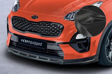 CSR Frontspoiler | Cup-Spoilerlippe mit ABE für Kia Sportage QLE CSL577-G Glossy schwarz Hochglanz (keine Lackierung erforderlich)