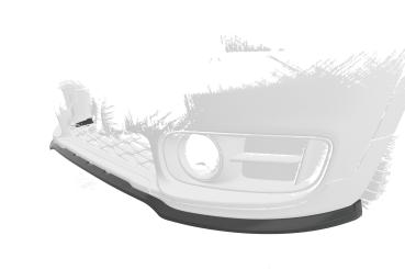 CSR Frontspoiler | Cup-Spoilerlippe mit ABE für Mini Countryman F60 CSL578-L Lackierung erforderlich (unlackiert roh)