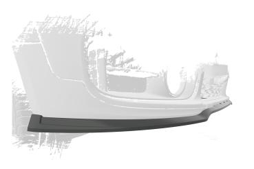 CSR Frontspoiler | Cup-Spoilerlippe mit ABE für Mini Countryman F60 CSL578-L Lackierung erforderlich (unlackiert roh)